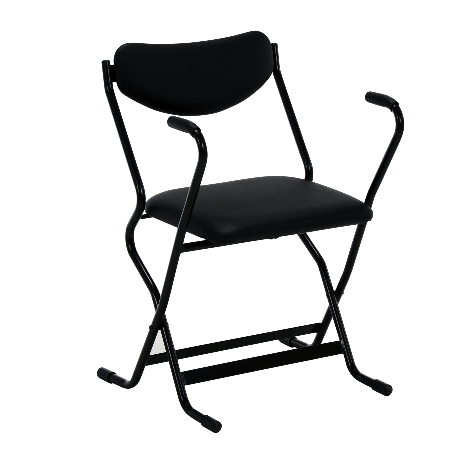 Vestil Folding Arm Chair - 220 Lb. Capacity, Vinyl Cushion, Steel Legs, Model# FAC-260